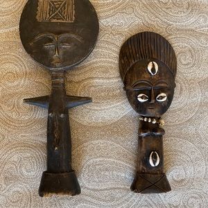 Vintage African wooden figures